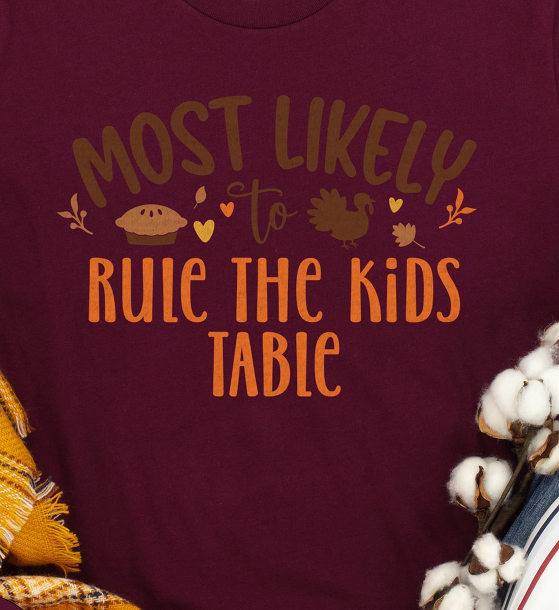 Kids' Table Boss Thanksgiving Tee - Holidayshirts