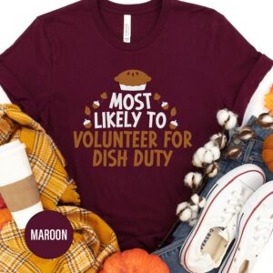 Thanksgiving Dish Duty Volunteer Tee - Holidayshirts.com