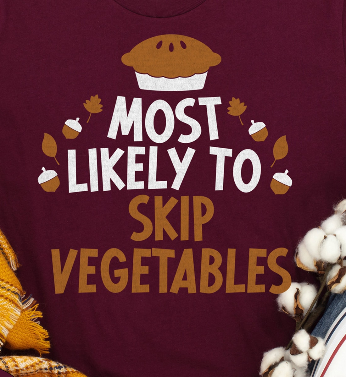 Skip-veggies Thanksgiving Tee By Holidayshirts