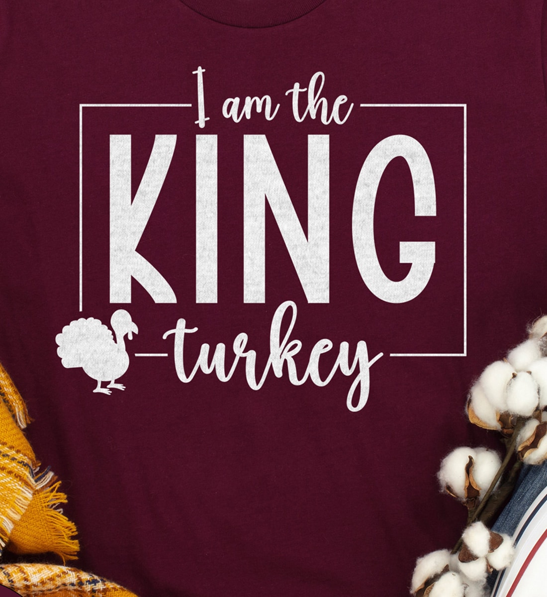 King Turkey Thanksgiving Tee - Holidayshirts.com
