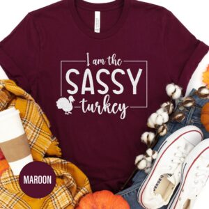 Sassy Turkey Thanksgiving Tee - Holidayshirts.com