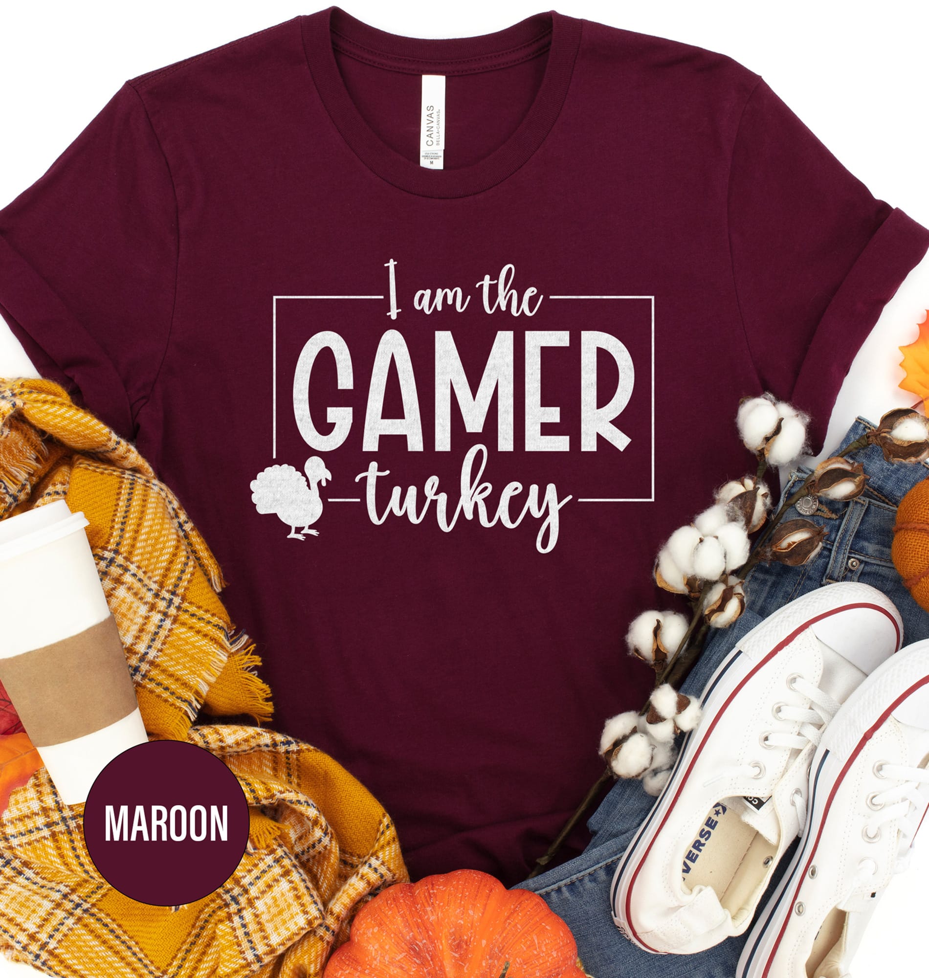 Holidayshirts Gamer's Thanksgiving Turkey Tee