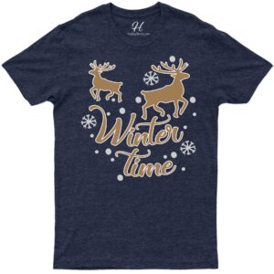 Festive Winter Time Tee - Holidayshirts.com