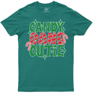 "candy Cane Cutie" Festive Xmas Tee - Holidayshirts.com