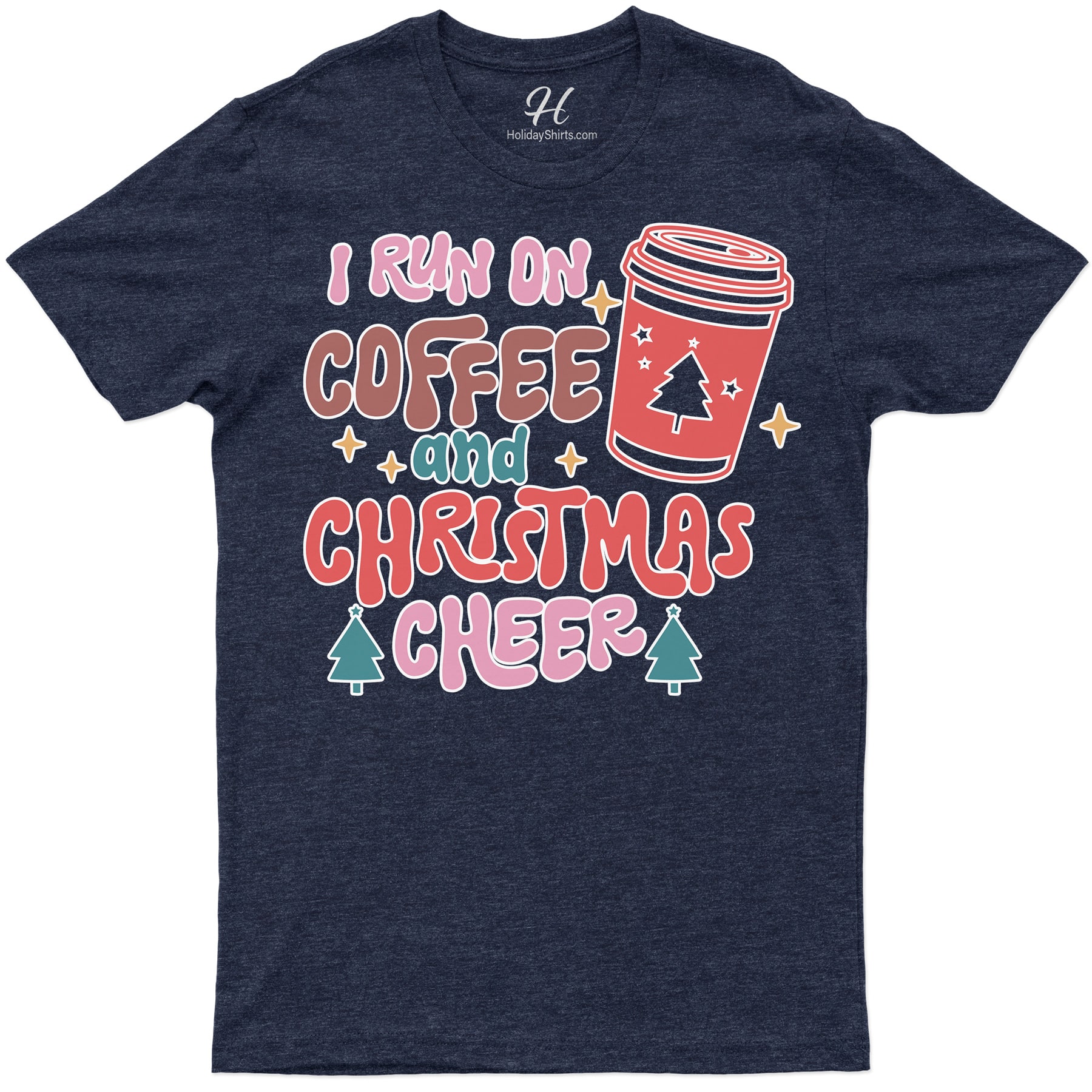 Coffee-lover's Festive Christmas Tee From Holidayshirts