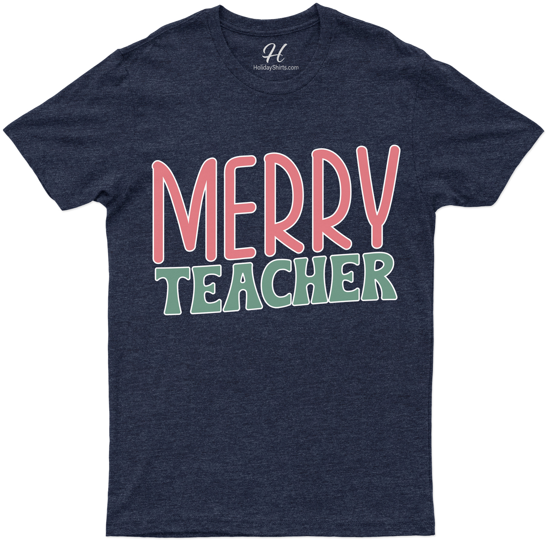Merry Teacher Xmas Tee - Holidayshirts Exclusive
