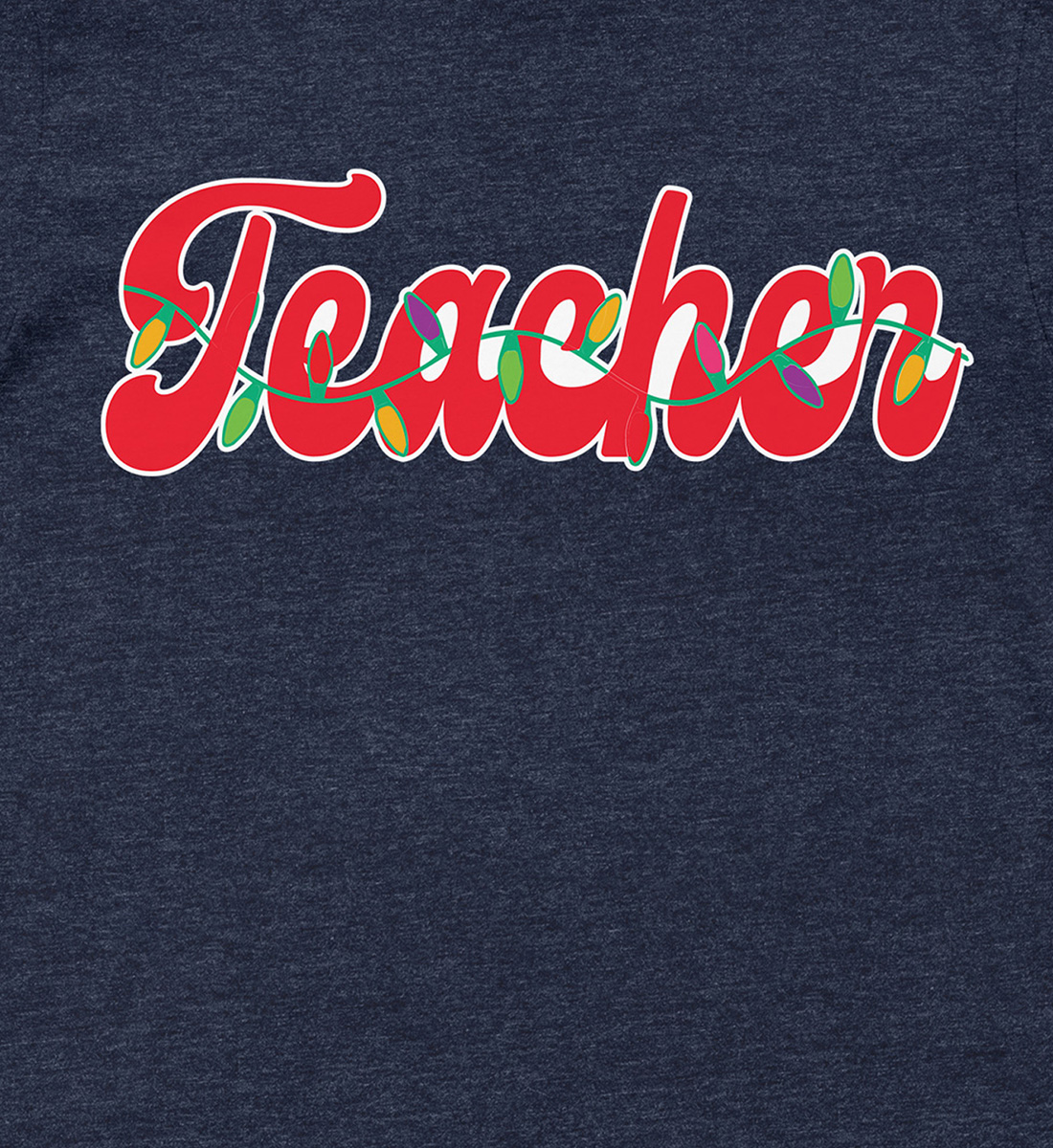 Teacher's Festive Christmas Tee By Holidayshirts