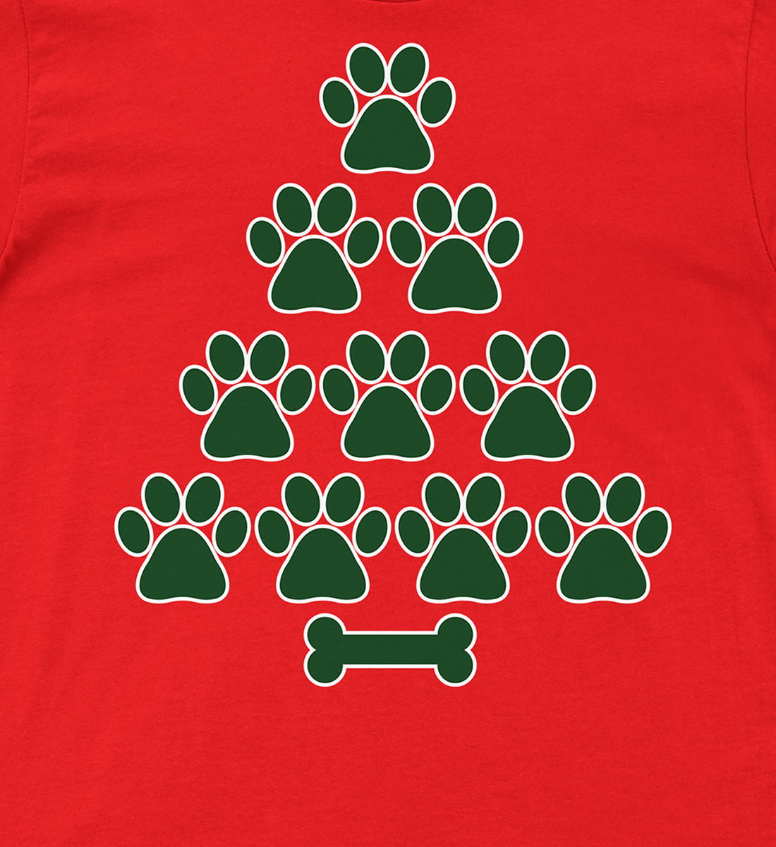 Festive Paws & Paws Christmas Tee From Holidayshirts