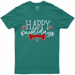Happy Pawlidays Festive Tee - Christmas Delight