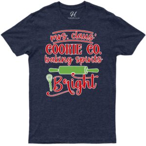 Bright Baking Spirits Christmas Tee By Cookie Co.