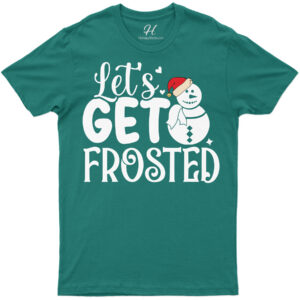 Festive 'let's Get Frosted' Xmas Tee - Holidayshirts