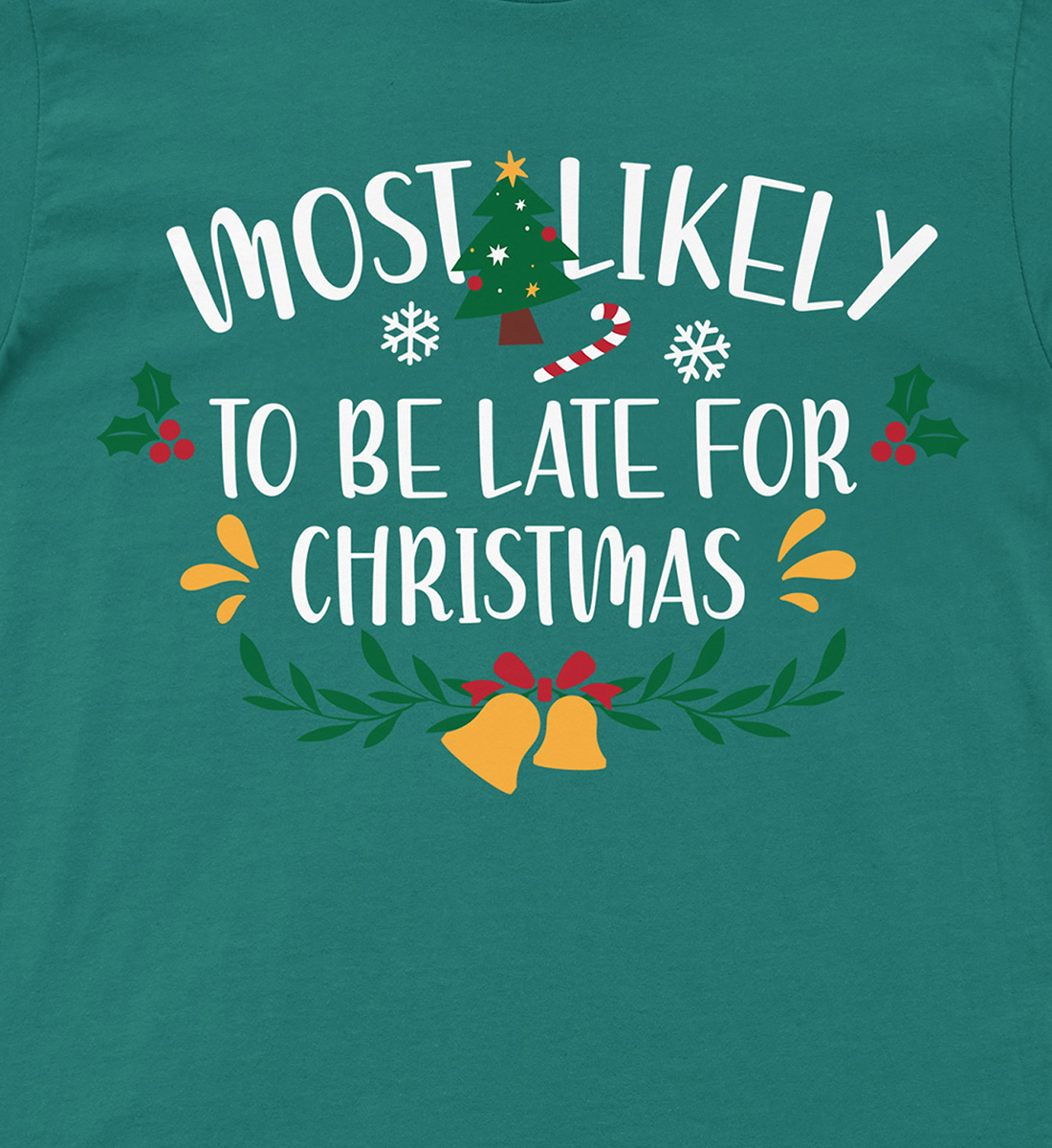 Late For Xmas Fun Holiday Tee - Holidayshirts.com