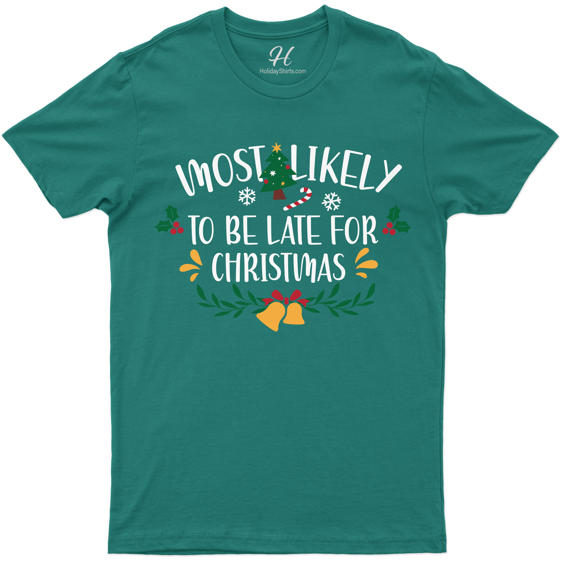 Late For Xmas Fun Holiday Tee - Holidayshirts.com