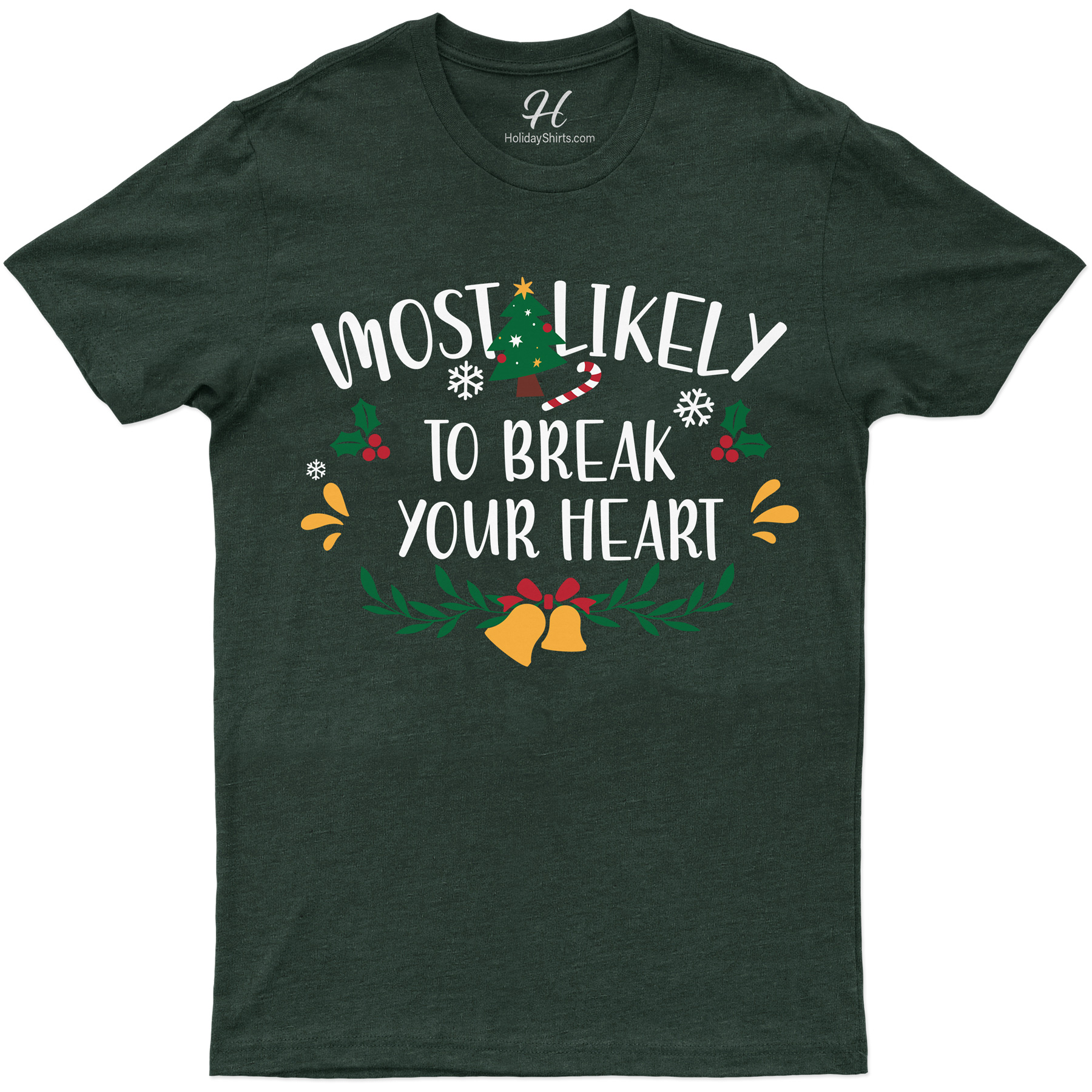 Break-your-heart Christmas Tee By Holidayshirts