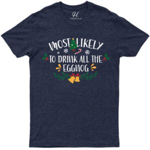 Eggnog Fanatic Christmas Tee - Holidayshirts.com