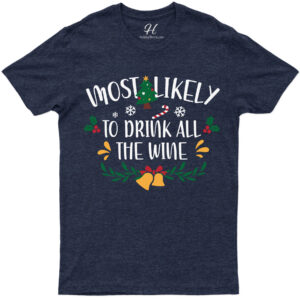 Wine Lover's Christmas Tee - Holidayshirts.com