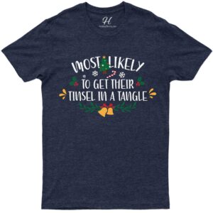 "tinsel Tangle" Fun Christmas Tee - Holidayshirts.com