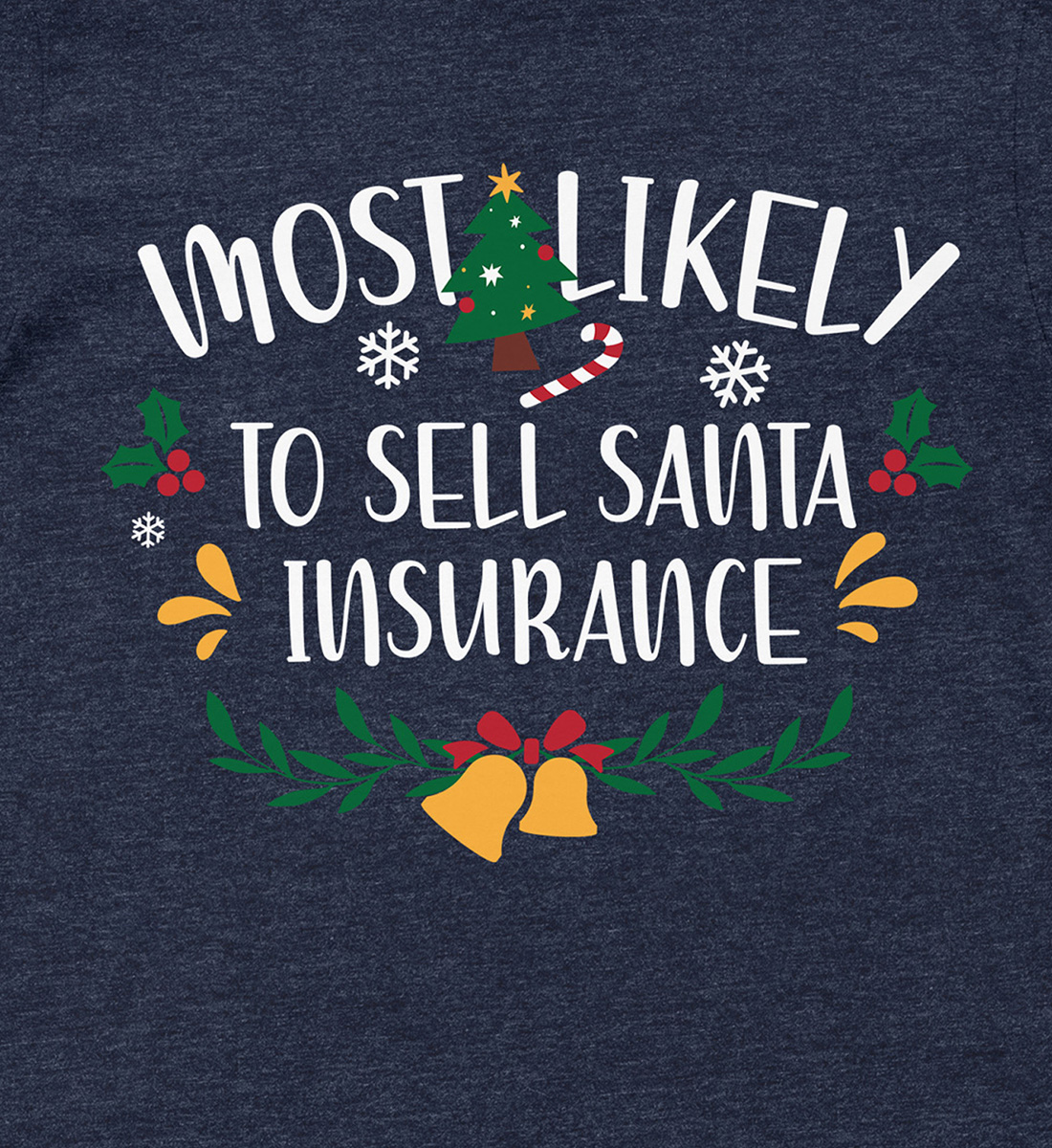 Santa Insurance Fun Christmas Tee - Holidayshirts