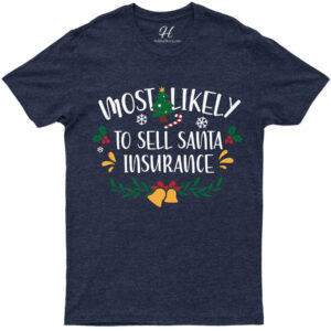 Santa Insurance Fun Christmas Tee - Holidayshirts