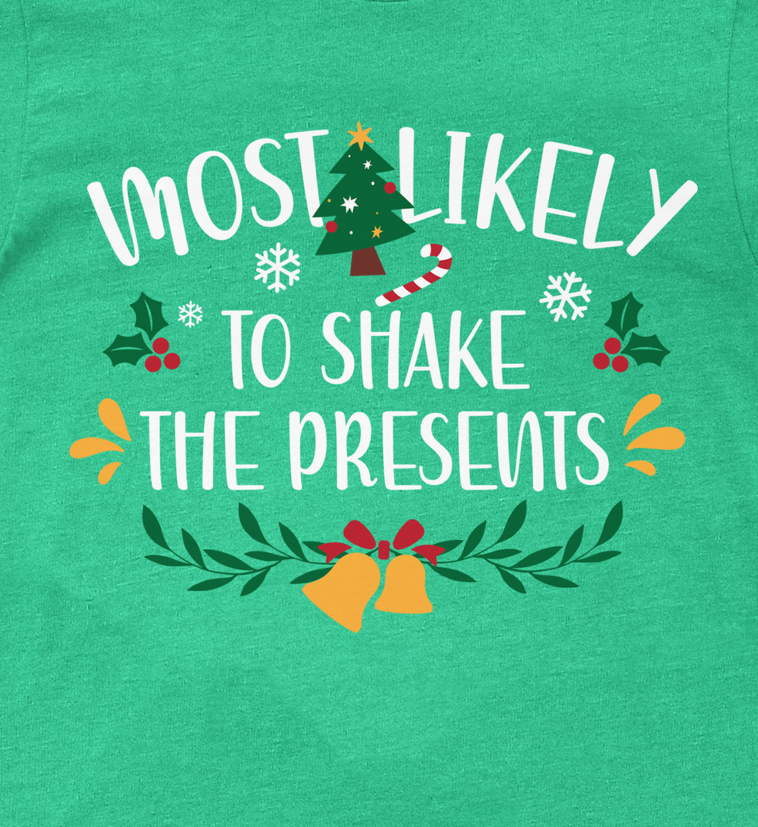 "shake The Presents" Fun Christmas Tee - Holidayshirts.com