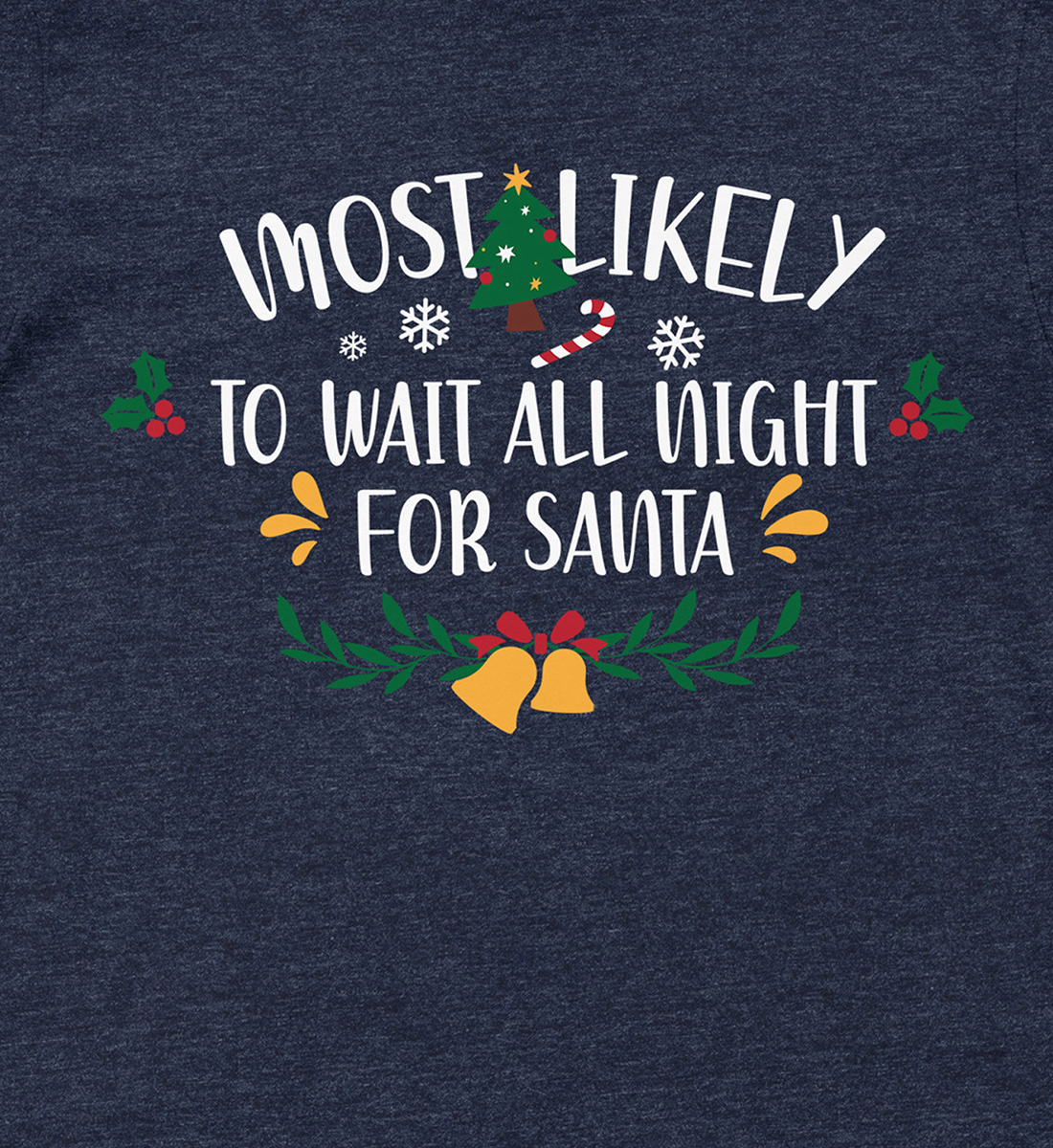 Santa Vigil Holiday Tee - Christmas Delight