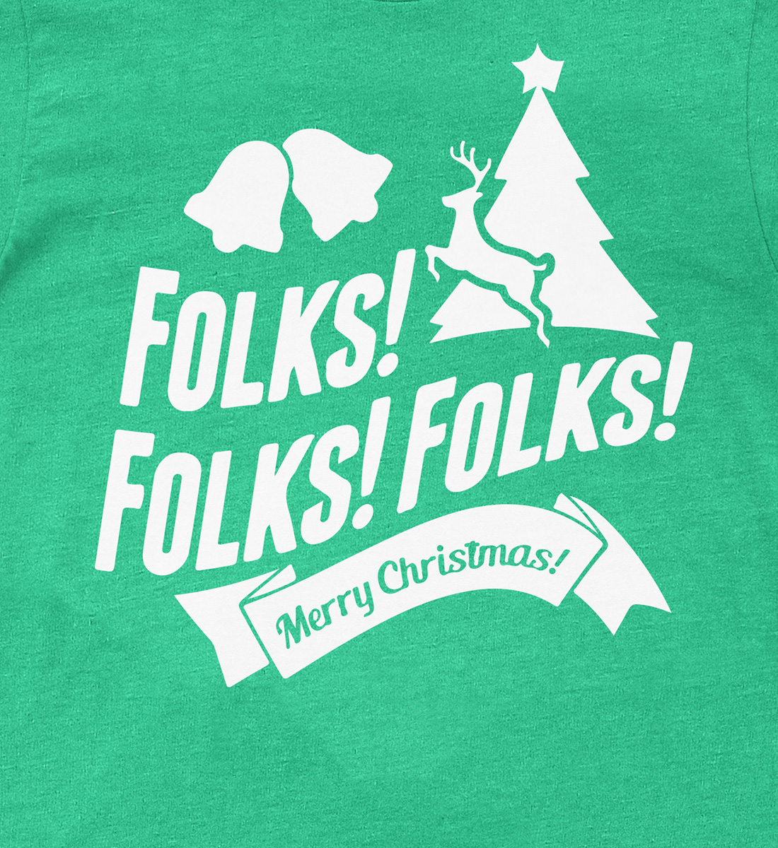 Folks Merry Christmas Holiday Tee - Holidayshirts