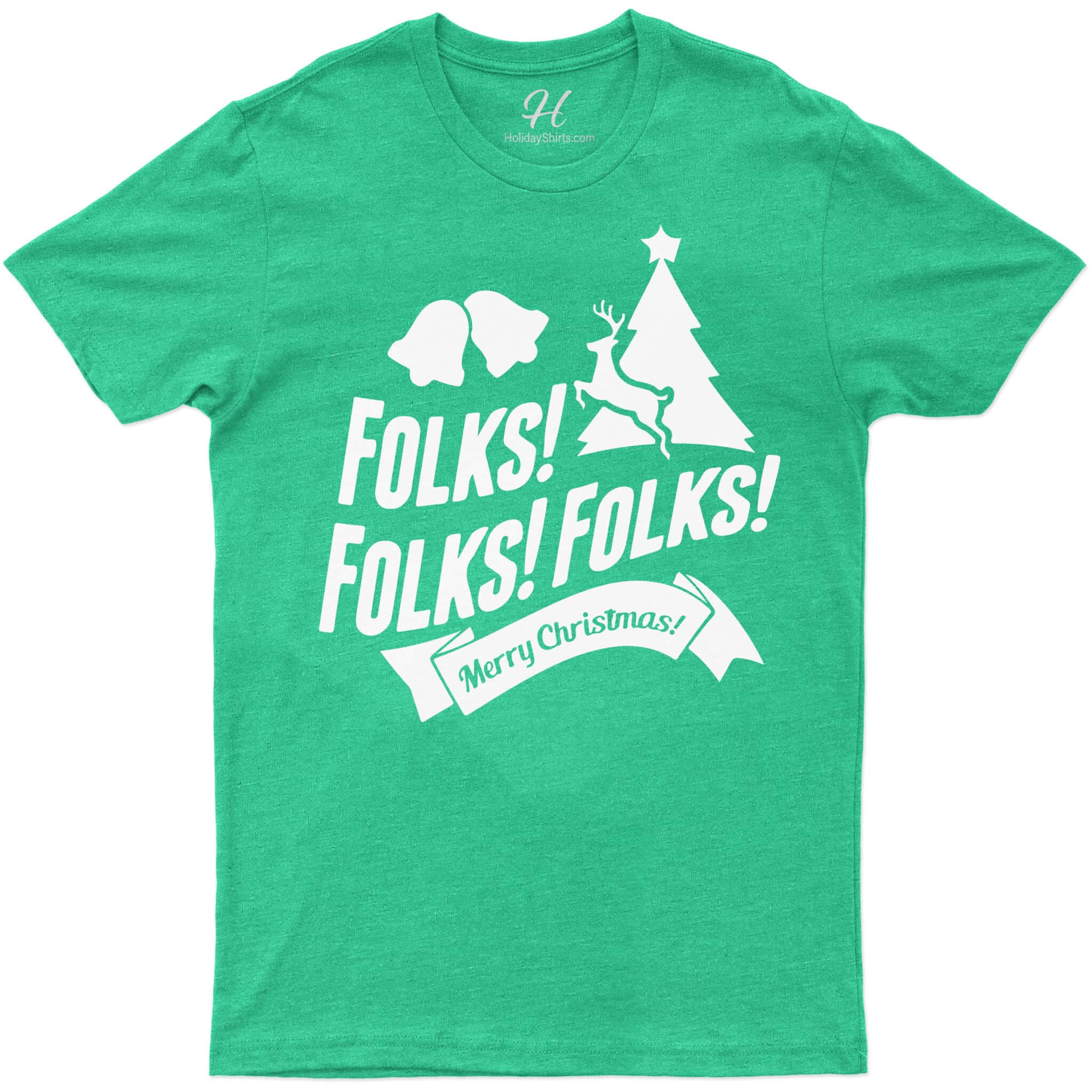 Folks Merry Christmas Holiday Tee - Holidayshirts