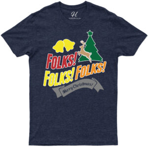 Merry Christmas Colorful Folk Tee From Holidayshirts