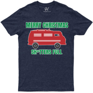 Merry Xmas 'sh*tters Full' Holiday Tee By Holidayshirts