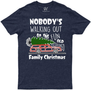Fun Old-fashioned Family Christmas Tee