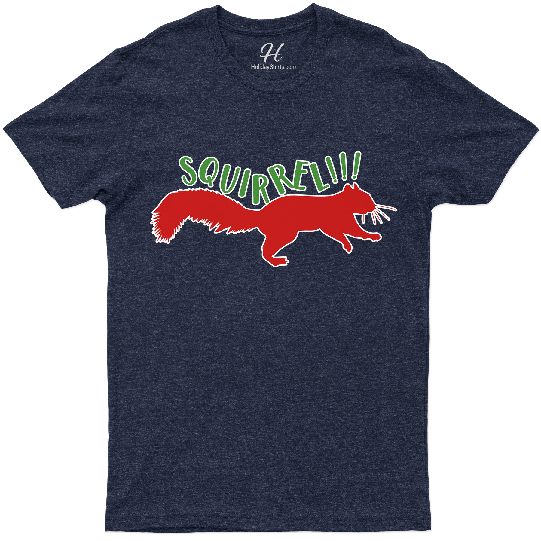Festive Squirrel Christmas Tee From Holidayshirts