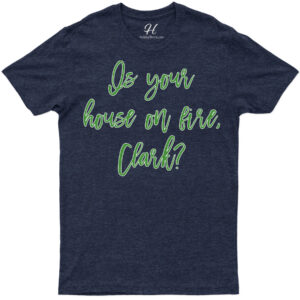 Clark's Fiery Xmas Fun Tee - Holidayshirts.com
