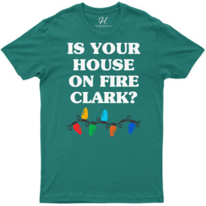 Clark's Fiery Xmas - Holiday Tee From Holidayshirts