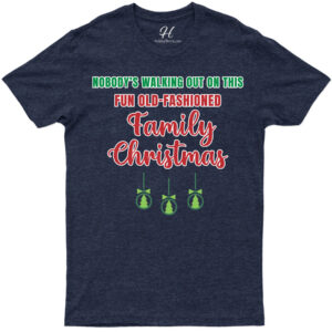Fun Old-fashioned Family Christmas Tee
