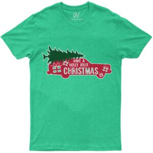 Holly Jolly Christmas Festive Tee - Holidayshirts