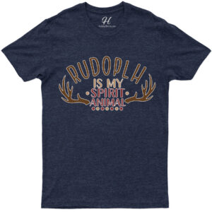 Rudolph Spirit Animal Xmas Tee - Holidayshirts