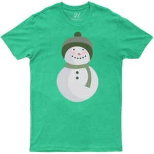 Green Snowman Cap Tee