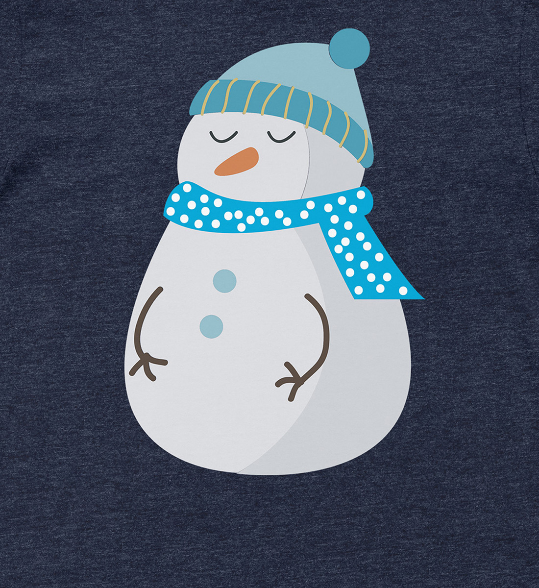 Frosty Snowman Light Blue Tee - Holiday Edition