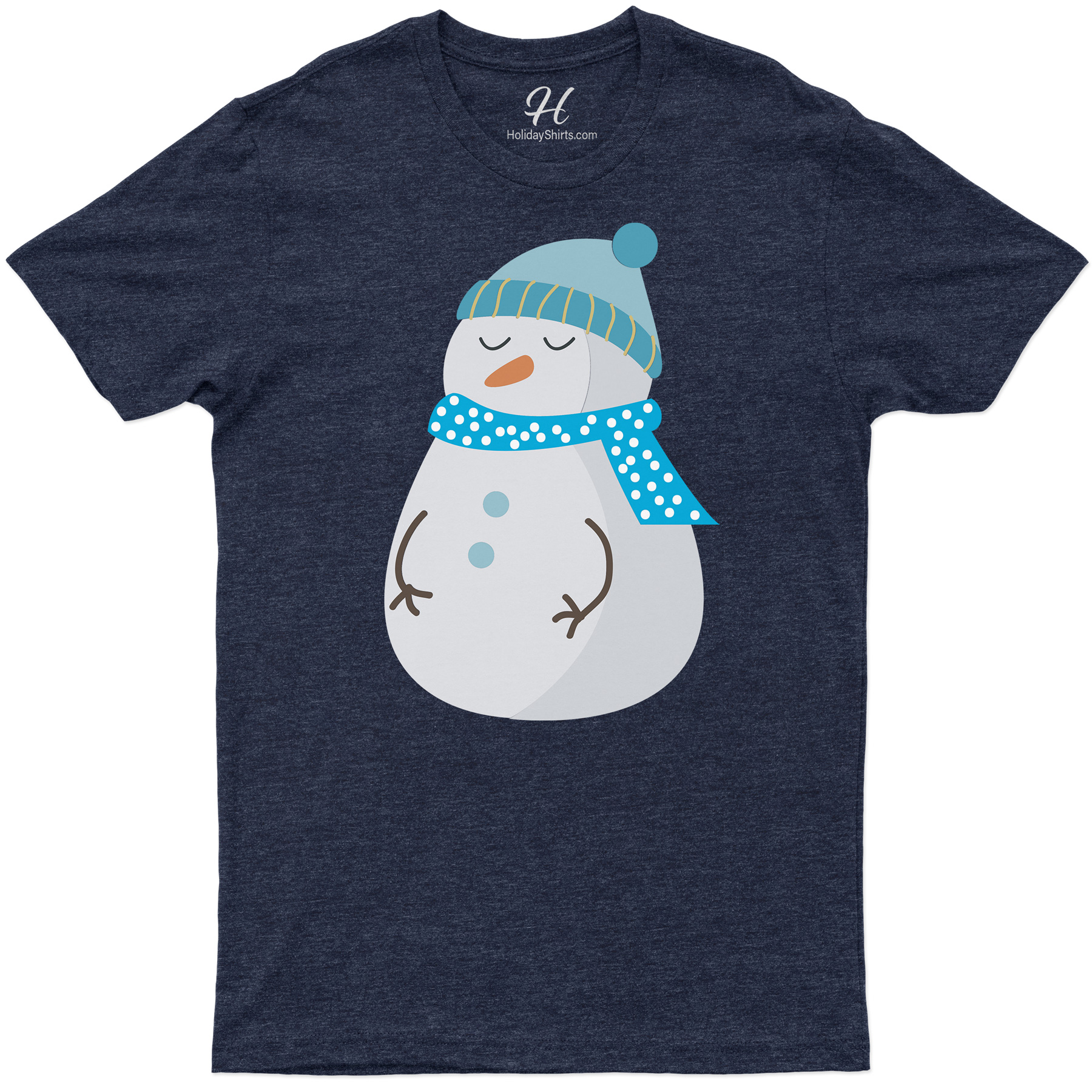 Frosty Snowman Light Blue Tee - Holiday Edition