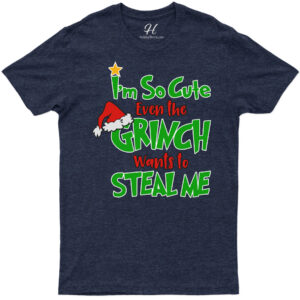 Grinch-adored 'too Cute' Christmas Tee From Holidayshirts