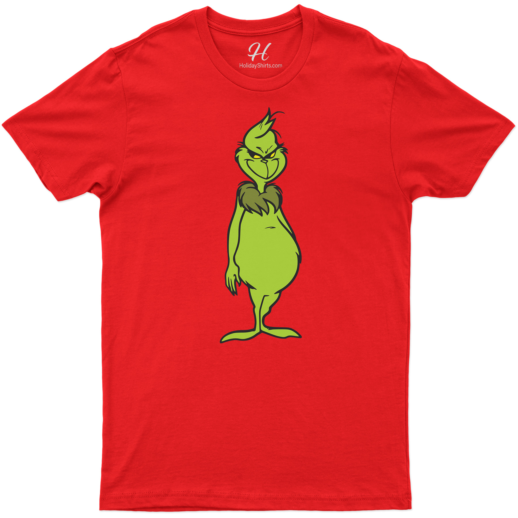 Grinch-themed Festive Holiday Tee From Holidayshirts