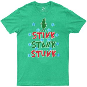 "stink Stank Stunk" Festive Xmas Tee From Holidayshirts