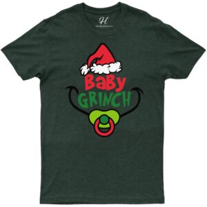 Baby Grinch Festive Tee - Christmas Joy From Holidayshirts