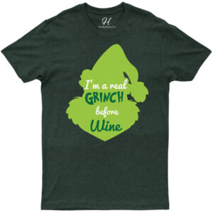 Grinch Before Wine Christmas Tee - Holidayshirts