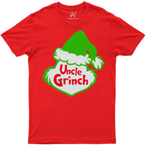 Uncle Grinch Festive Tee - Perfect Xmas Wear