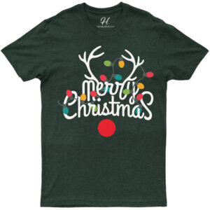 Festive Merry Xmas Lights Tee From Holidayshirts