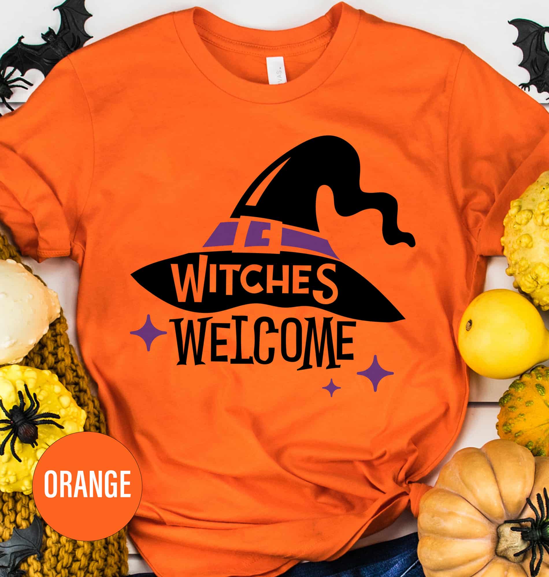 Sleek Witches Welcome Halloween Tee