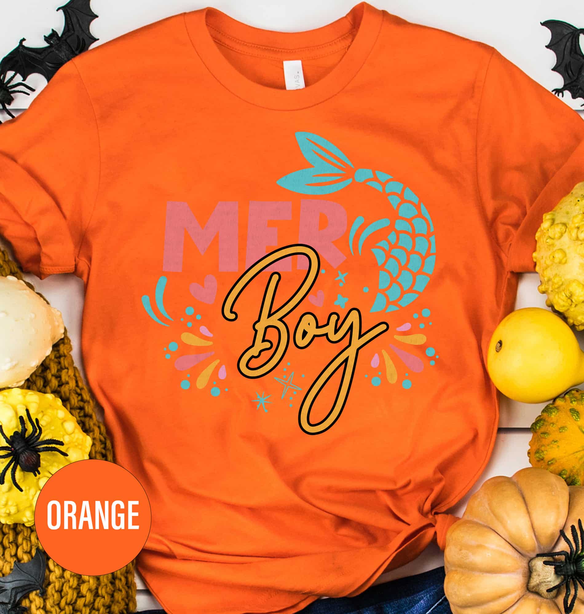 Mermaid Boy Chic Halloween Tee - Holidayshirts.com
