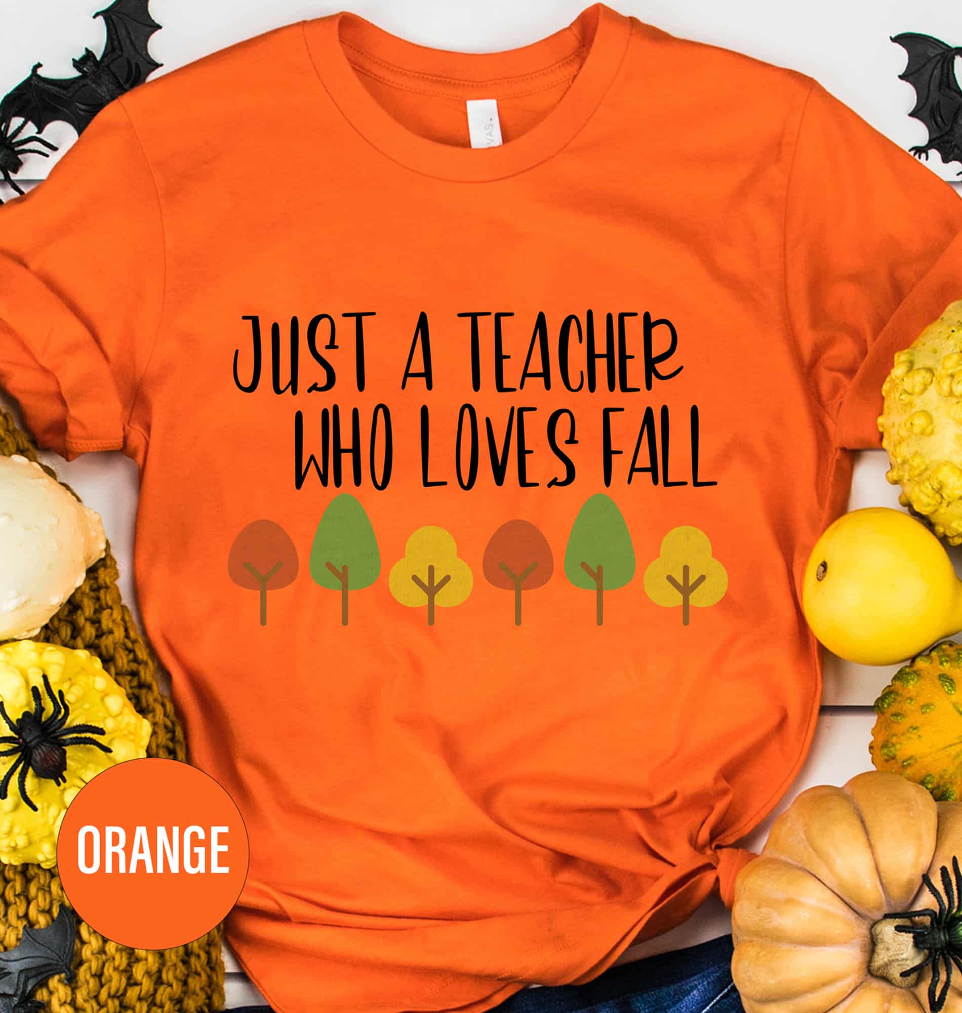 Fall Enthusiast's Athletic Halloween Tee
