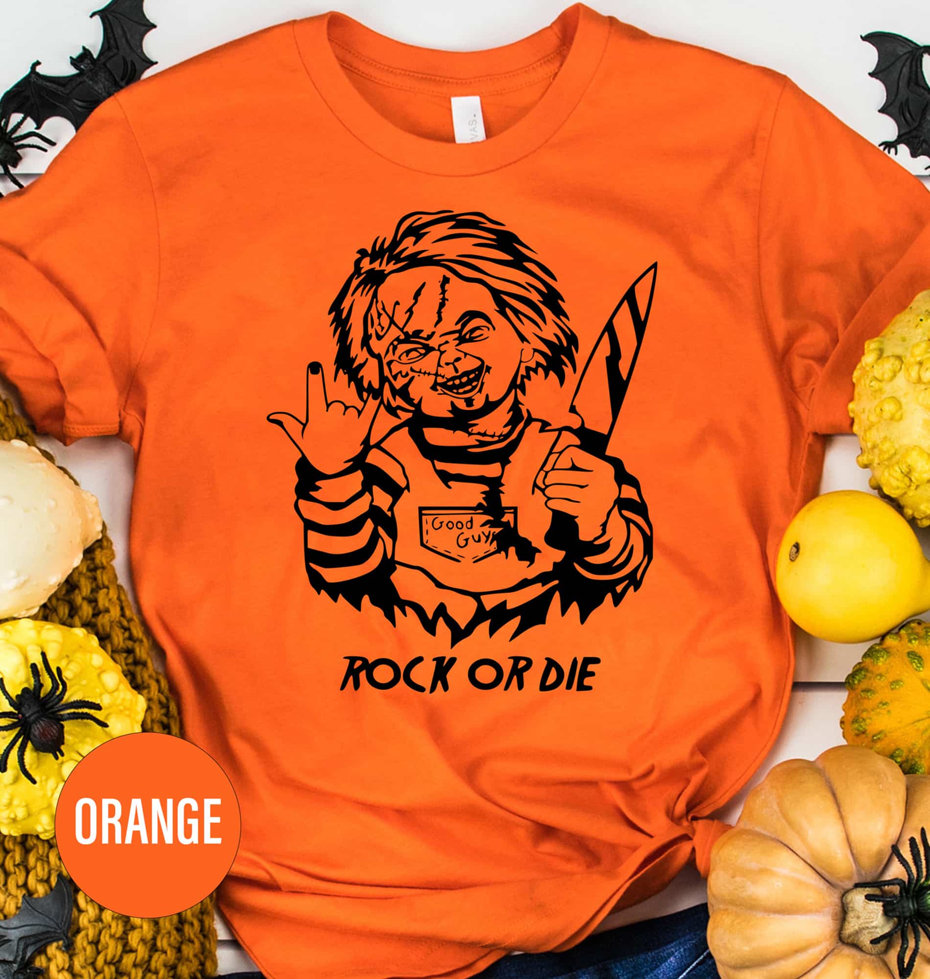 Rock Or Die Halloween Graphic Tee - Holidayshirts